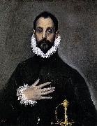El Greco Nobleman with his Hand on his Chest oil painting reproduction